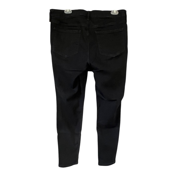 Old Navy High Rise Rockstar Super Skinny Black Denim Jeans Size 16 - Picture 2 of 6